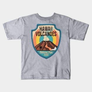 Hawaii Volcanoes National Park Patch Kids T-Shirt